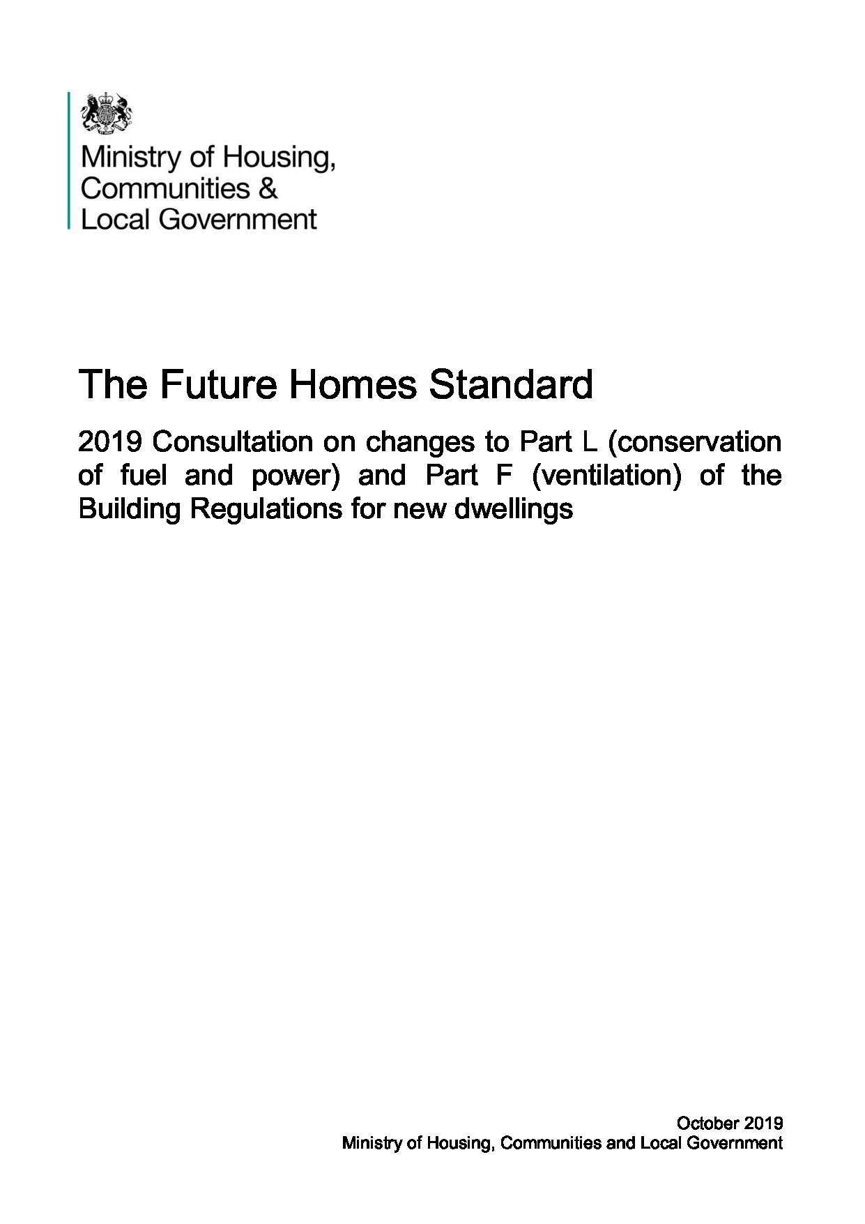 The Future Homes Standard Consultation